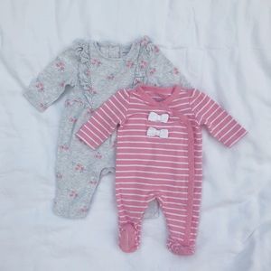 Bundle of 2 Janie and Jack 0-3 months onesies